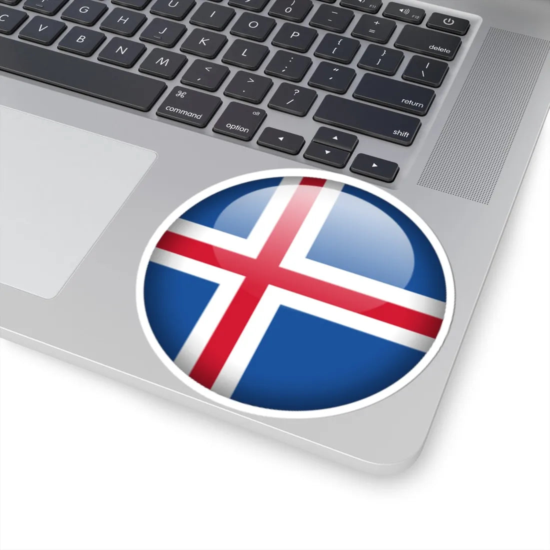 Flag orb Iceland (Iceland) STICKER Vinyl Kiss-Cut Decal - The Sticker Space