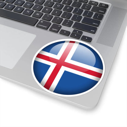 Flag orb Iceland (Iceland) STICKER Vinyl Kiss-Cut Decal - The Sticker Space