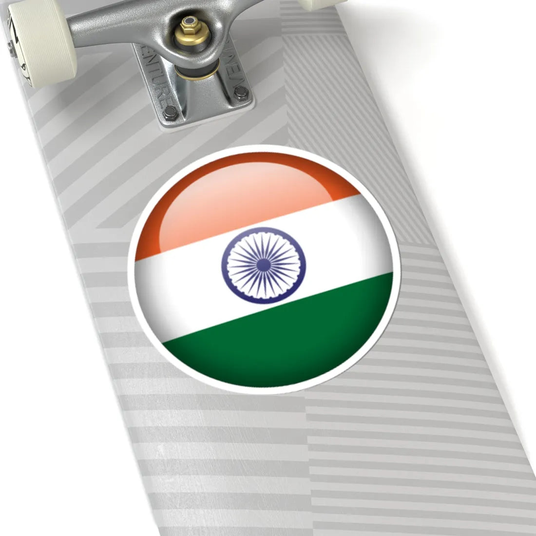 Flag orb India (India) STICKER Vinyl Kiss-Cut Decal - The Sticker Space