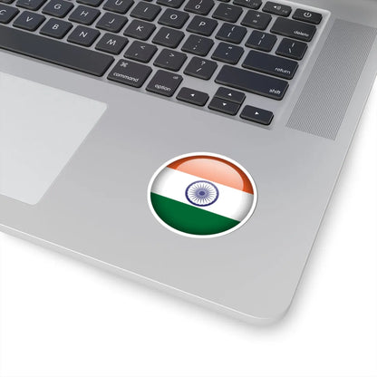 Flag orb India (India) STICKER Vinyl Kiss-Cut Decal - The Sticker Space