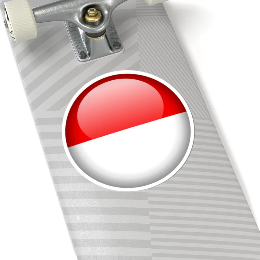 Flag orb Indonesia (Indonesia) STICKER Vinyl Kiss-Cut Decal - The Sticker Space