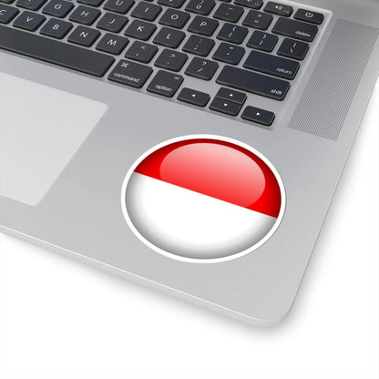 Flag orb Indonesia (Indonesia) STICKER Vinyl Kiss-Cut Decal - The Sticker Space