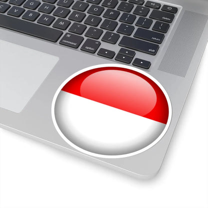 Flag orb Indonesia (Indonesia) STICKER Vinyl Kiss-Cut Decal - The Sticker Space