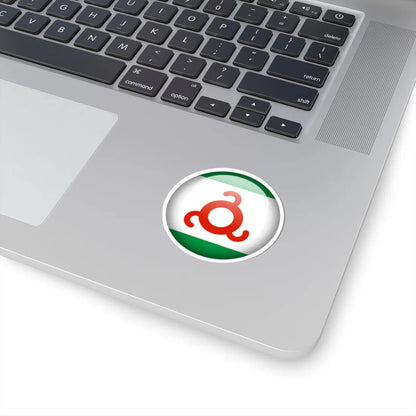 Flag orb Ingushetia (Russia) STICKER Vinyl Kiss-Cut Decal - The Sticker Space