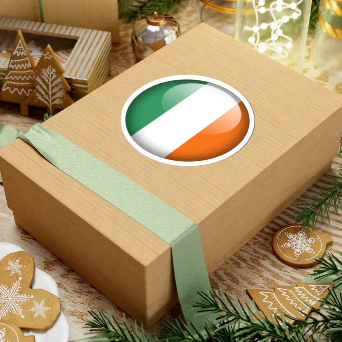 Flag orb Ireland (Ireland) STICKER Vinyl Kiss-Cut Decal - The Sticker Space