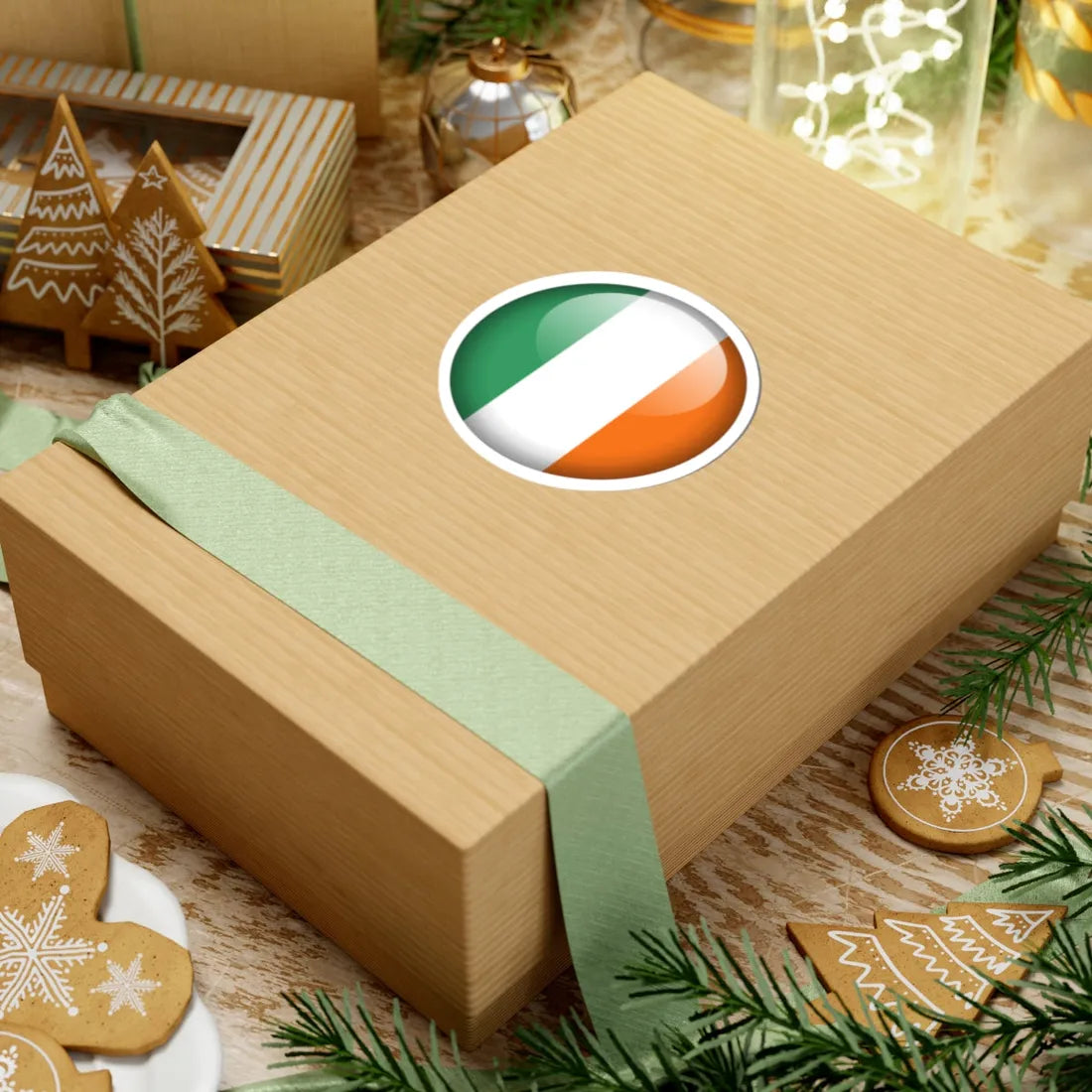 Flag orb Ireland (Ireland) STICKER Vinyl Kiss-Cut Decal - The Sticker Space