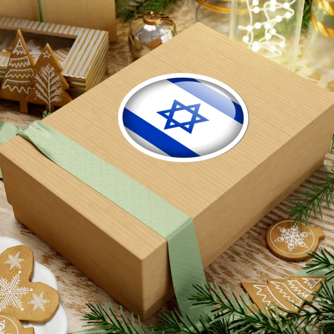 Flag orb Israel (Israel) STICKER Vinyl Kiss-Cut Decal - The Sticker Space