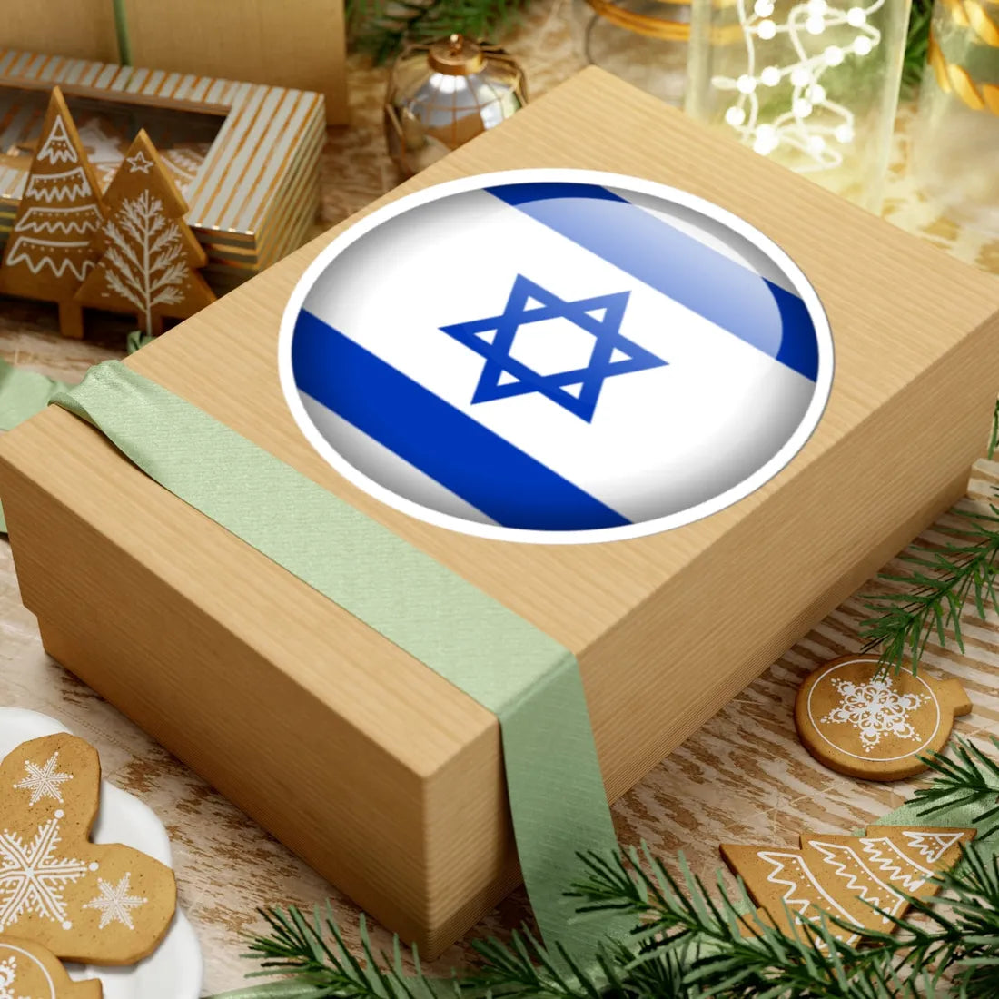 Flag orb Israel (Israel) STICKER Vinyl Kiss-Cut Decal - The Sticker Space