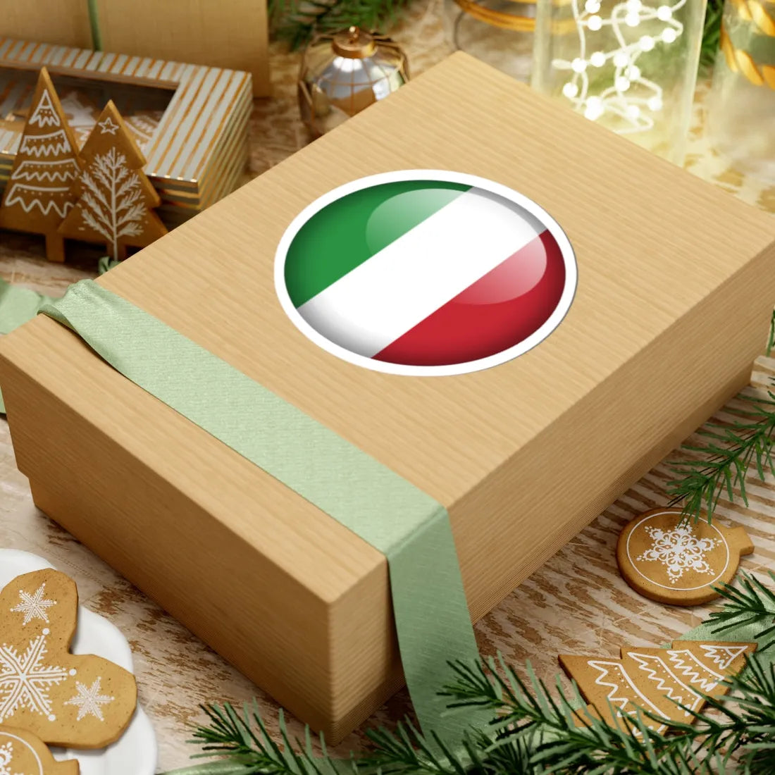 Flag orb Italy (Italy) STICKER Vinyl Kiss-Cut Decal - The Sticker Space