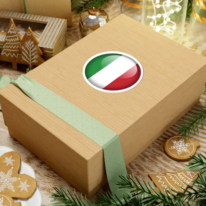 Flag orb Italy (Italy) STICKER Vinyl Kiss-Cut Decal - The Sticker Space