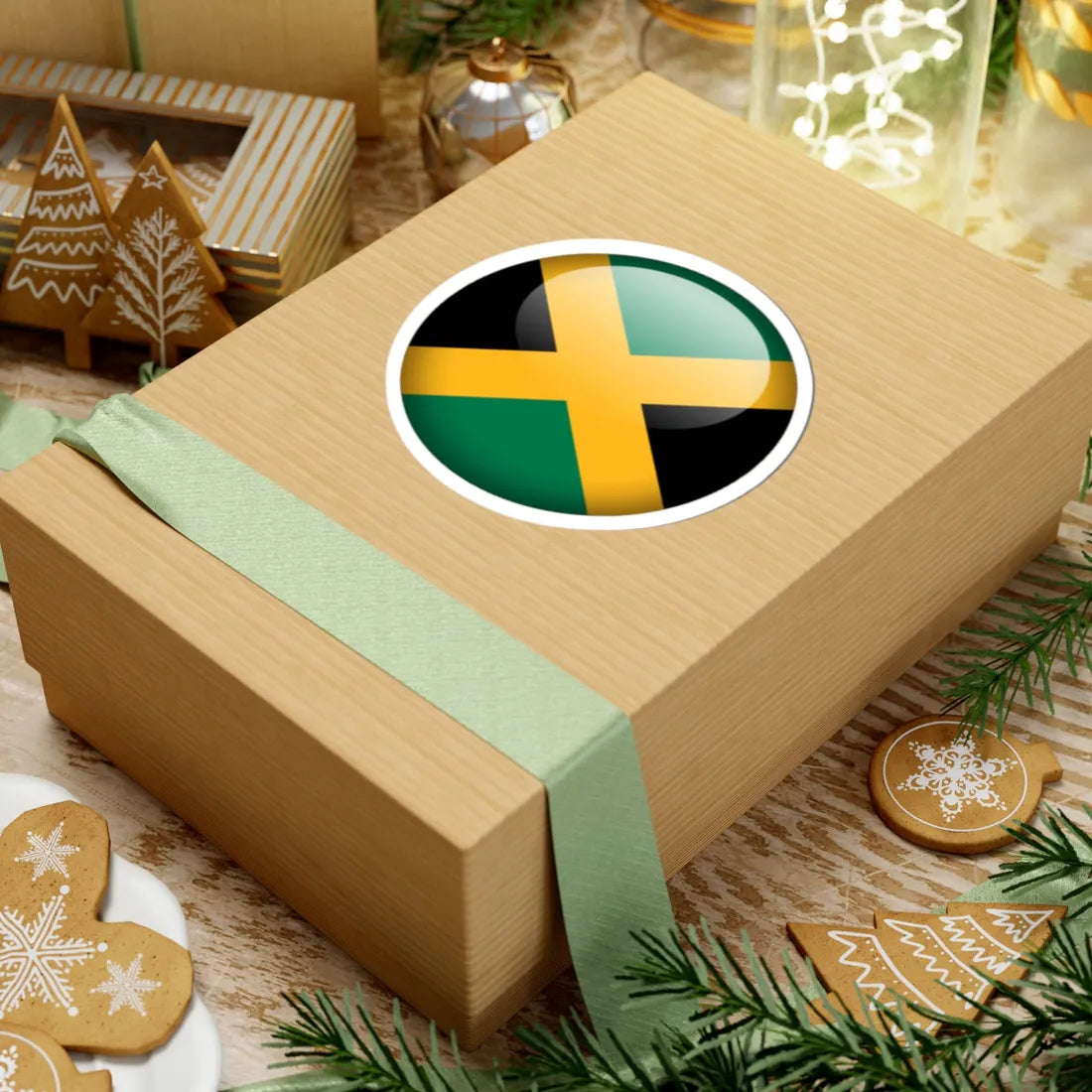 Flag orb Jamaica (Jamaica) STICKER Vinyl Kiss-Cut Decal - The Sticker Space