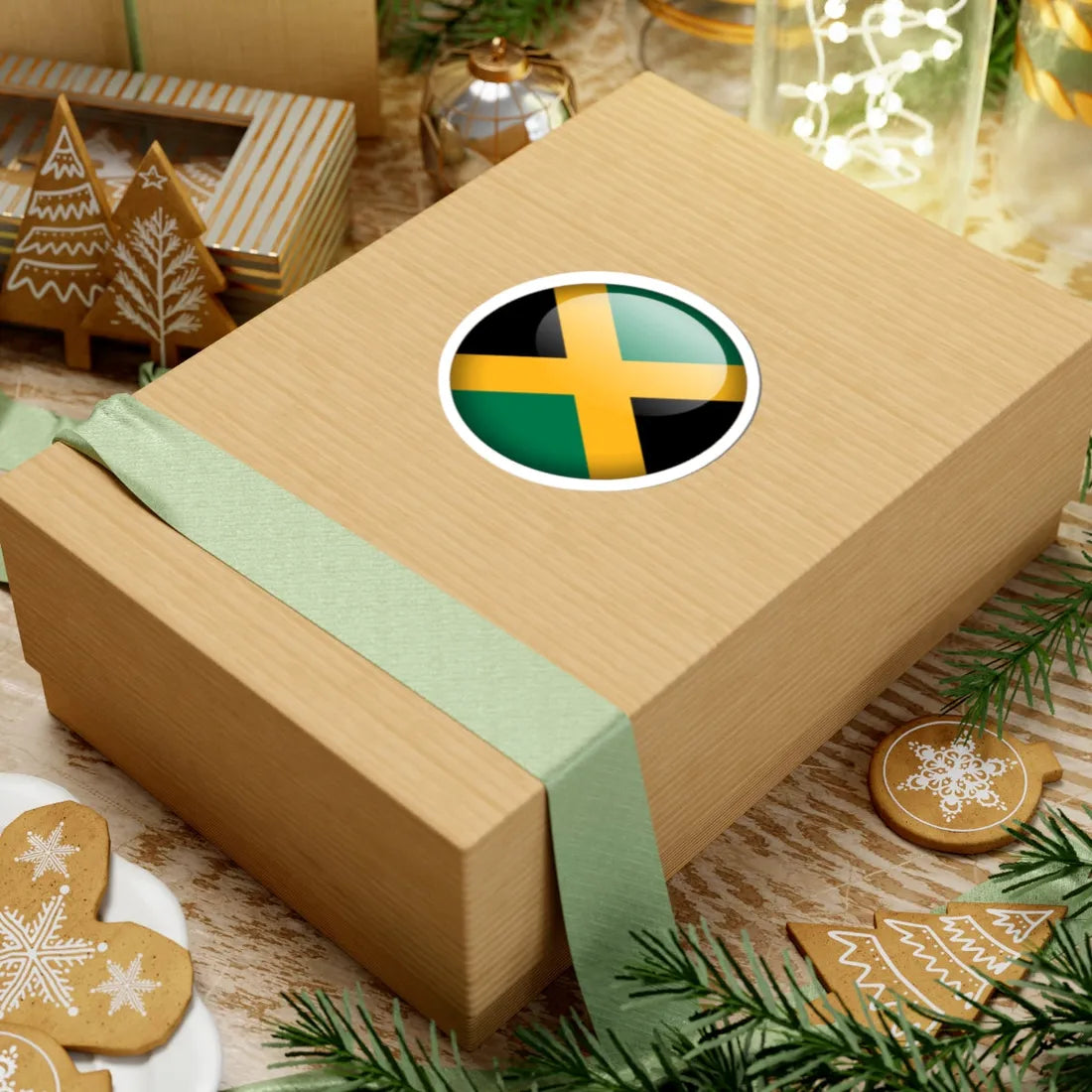 Flag orb Jamaica (Jamaica) STICKER Vinyl Kiss-Cut Decal - The Sticker Space