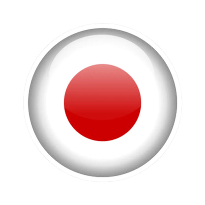 Flag orb Japan (Japan) STICKER Vinyl Kiss-Cut Decal 2 Inch White - The Sticker Space
