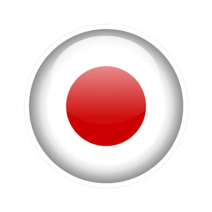 Flag orb Japan (Japan) STICKER Vinyl Kiss-Cut Decal 4 Inch White - The Sticker Space