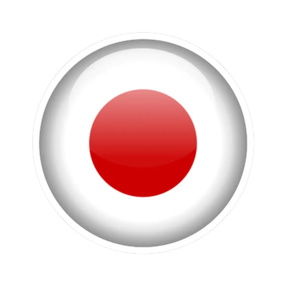 Flag orb Japan (Japan) STICKER Vinyl Kiss-Cut Decal 6 Inch White - The Sticker Space
