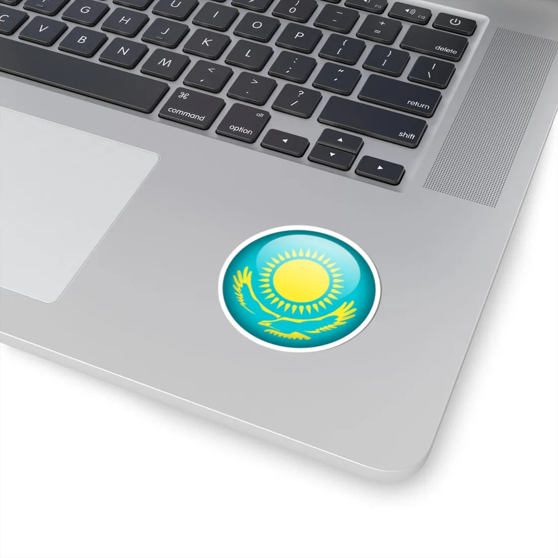 Flag orb Kazakhstan (Kazakhstan) STICKER Vinyl Kiss-Cut Decal - The Sticker Space