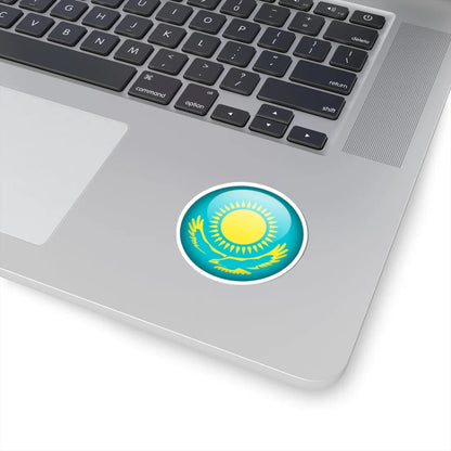 Flag orb Kazakhstan (Kazakhstan) STICKER Vinyl Kiss-Cut Decal - The Sticker Space