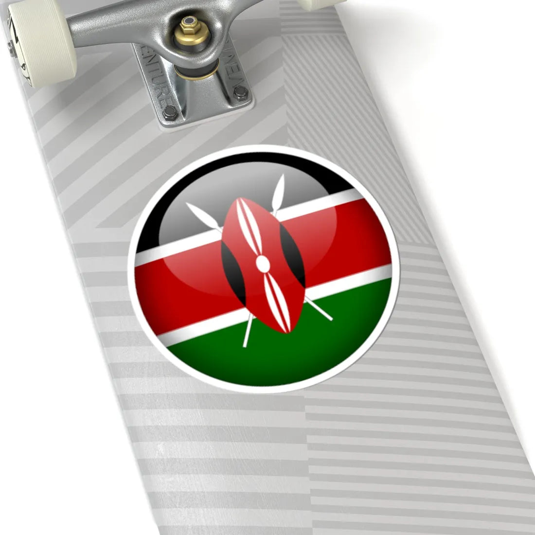 Flag orb Kenya (Kenya) STICKER Vinyl Kiss-Cut Decal - The Sticker Space