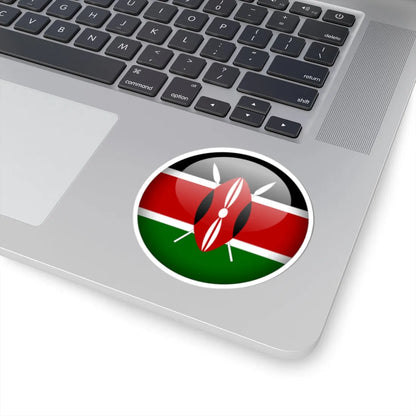Flag orb Kenya (Kenya) STICKER Vinyl Kiss-Cut Decal - The Sticker Space
