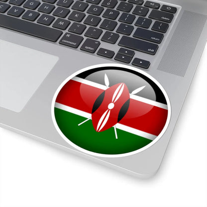 Flag orb Kenya (Kenya) STICKER Vinyl Kiss-Cut Decal - The Sticker Space