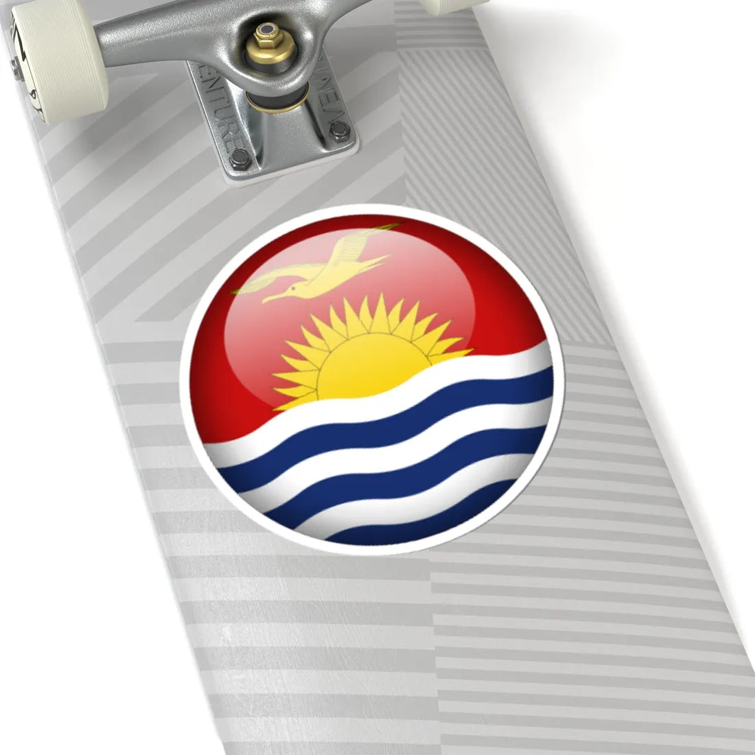 Flag orb Kiribati (Kiribati) STICKER Vinyl Kiss-Cut Decal - The Sticker Space