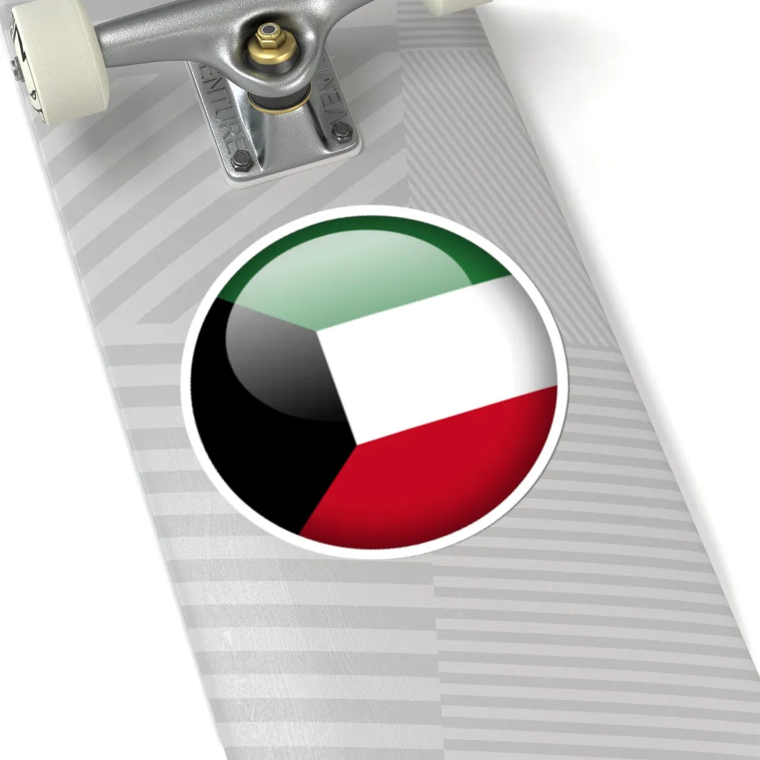 Flag orb Kuwait (Kuwait) STICKER Vinyl Kiss-Cut Decal - The Sticker Space