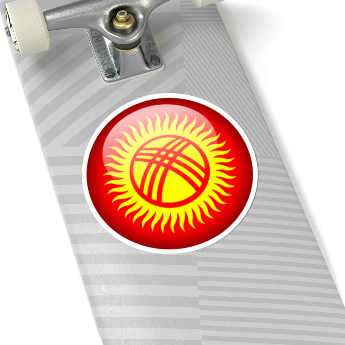 Flag orb Kyrgyzstan (Kyrgyzstan) STICKER Vinyl Kiss-Cut Decal - The Sticker Space