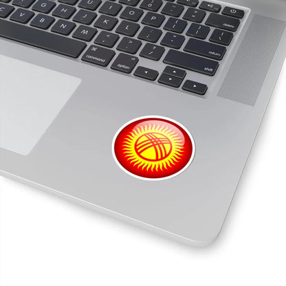 Flag orb Kyrgyzstan (Kyrgyzstan) STICKER Vinyl Kiss-Cut Decal - The Sticker Space