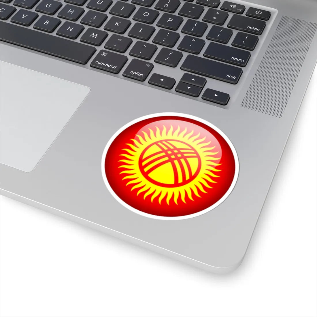 Flag orb Kyrgyzstan (Kyrgyzstan) STICKER Vinyl Kiss-Cut Decal - The Sticker Space