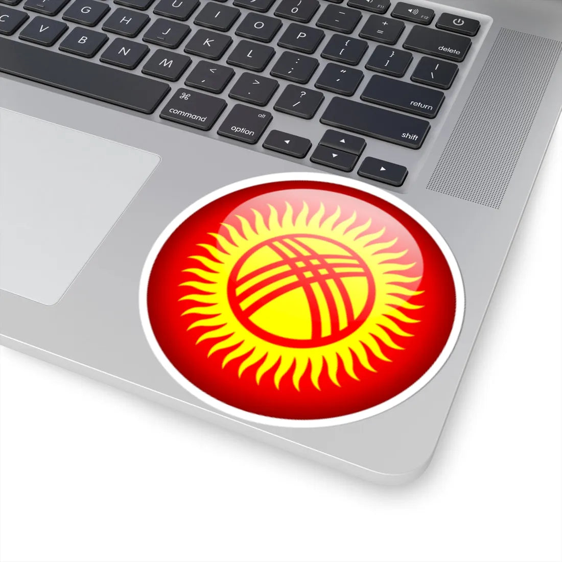 Flag orb Kyrgyzstan (Kyrgyzstan) STICKER Vinyl Kiss-Cut Decal - The Sticker Space