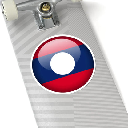 Flag orb Laos (Laos) STICKER Vinyl Kiss-Cut Decal - The Sticker Space