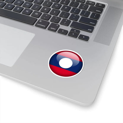 Flag orb Laos (Laos) STICKER Vinyl Kiss-Cut Decal - The Sticker Space