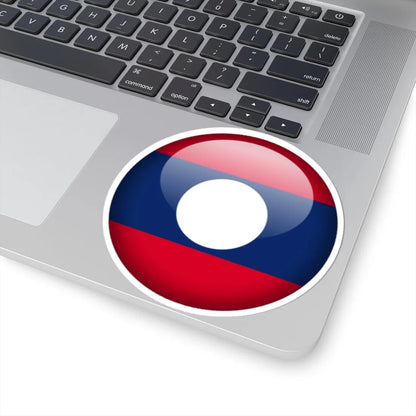 Flag orb Laos (Laos) STICKER Vinyl Kiss-Cut Decal - The Sticker Space