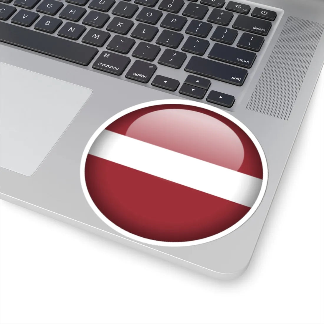 Flag orb Latvia (Latvia) STICKER Vinyl Kiss-Cut Decal - The Sticker Space