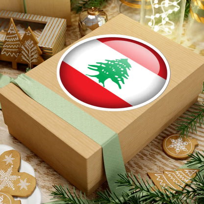 Flag orb Lebanon (Lebanon) STICKER Vinyl Kiss-Cut Decal - The Sticker Space
