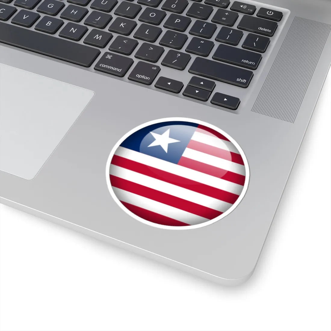Flag orb Liberia (Liberia) STICKER Vinyl Kiss-Cut Decal - The Sticker Space