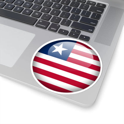 Flag orb Liberia (Liberia) STICKER Vinyl Kiss-Cut Decal - The Sticker Space