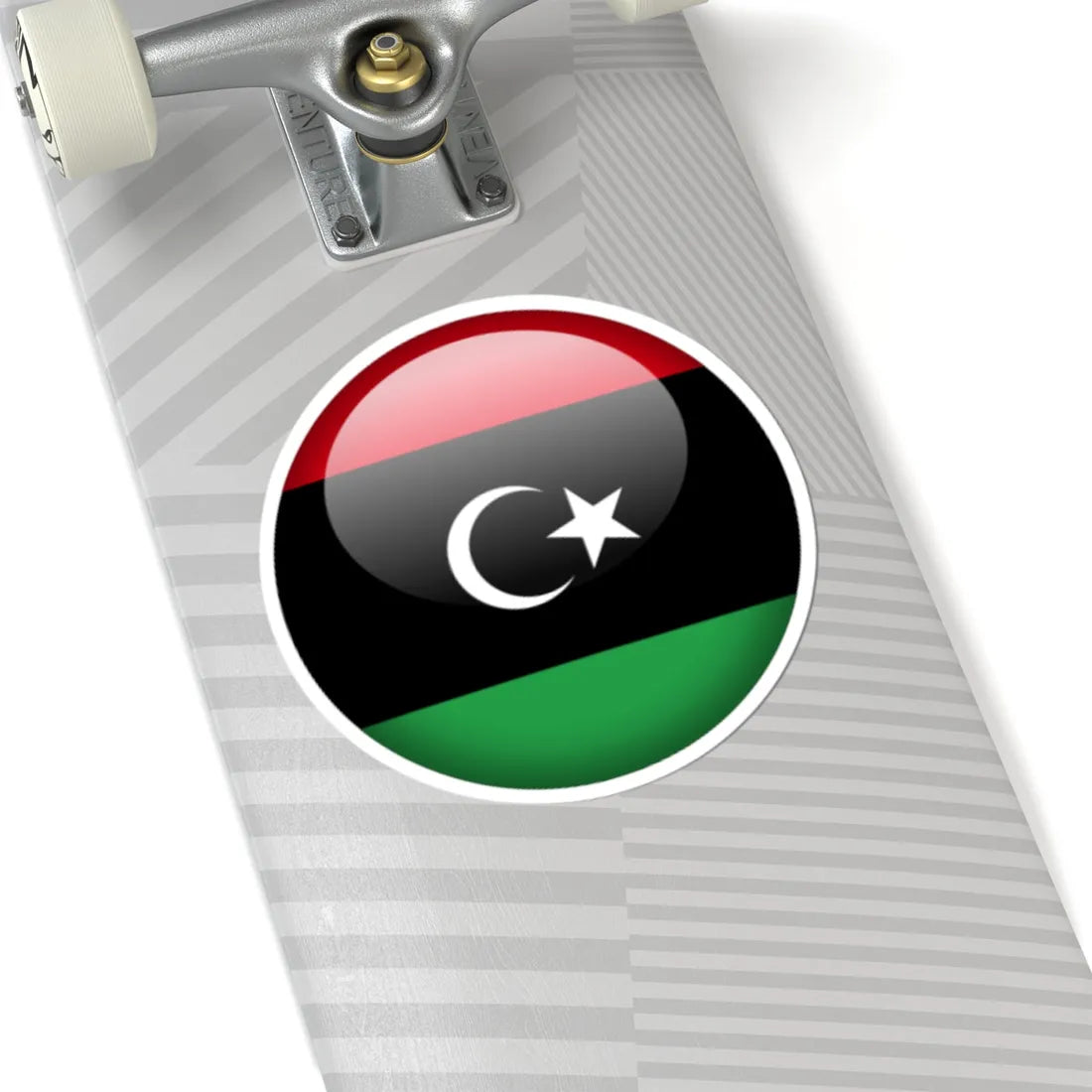 Flag orb Libya (Libya) STICKER Vinyl Kiss-Cut Decal - The Sticker Space