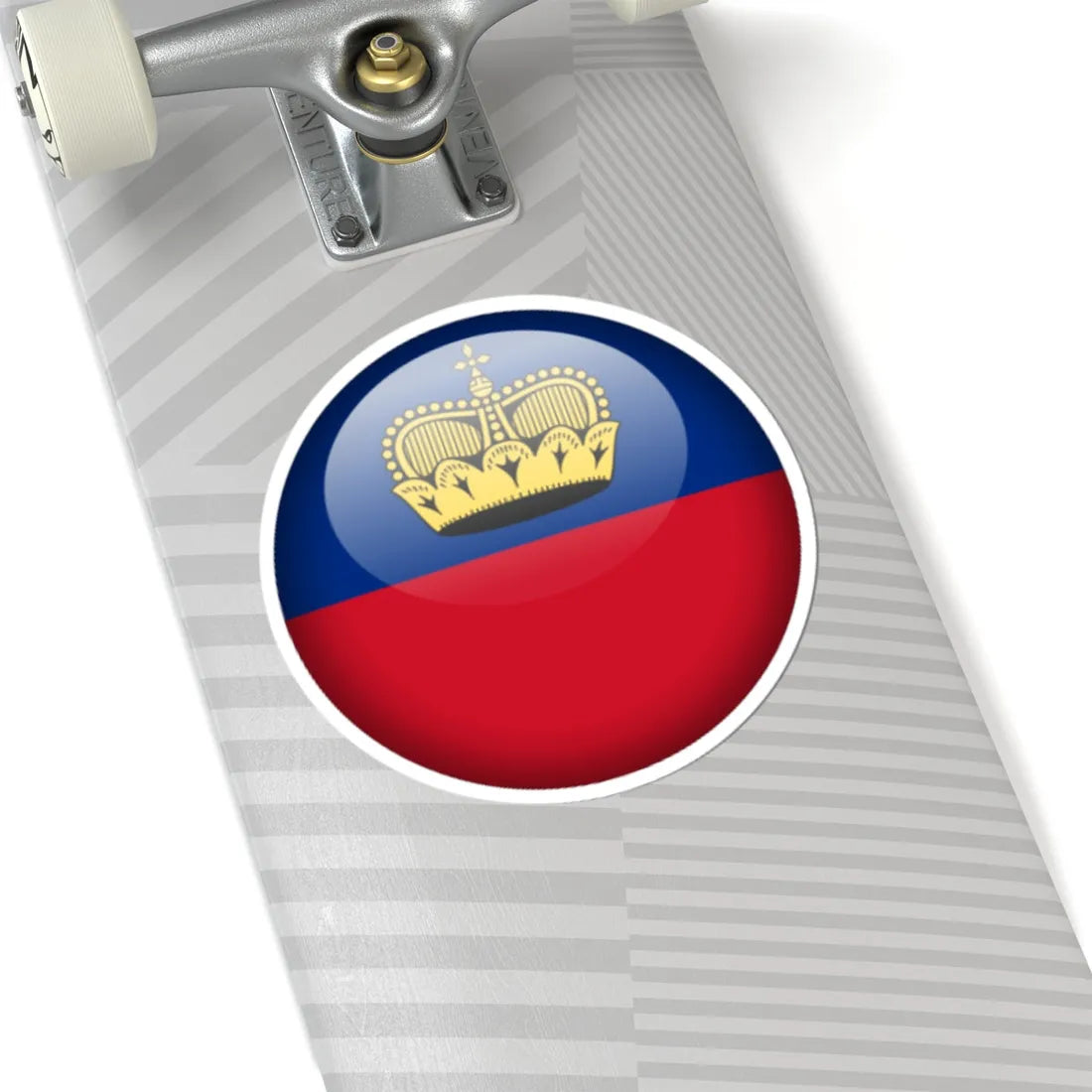 Flag orb Liechtenstein (Liechtenstein) STICKER Vinyl Kiss-Cut Decal - The Sticker Space