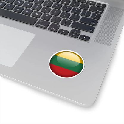Flag orb Lithuania (Lithuania) STICKER Vinyl Kiss-Cut Decal - The Sticker Space