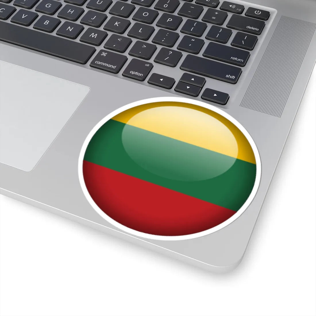 Flag orb Lithuania (Lithuania) STICKER Vinyl Kiss-Cut Decal - The Sticker Space