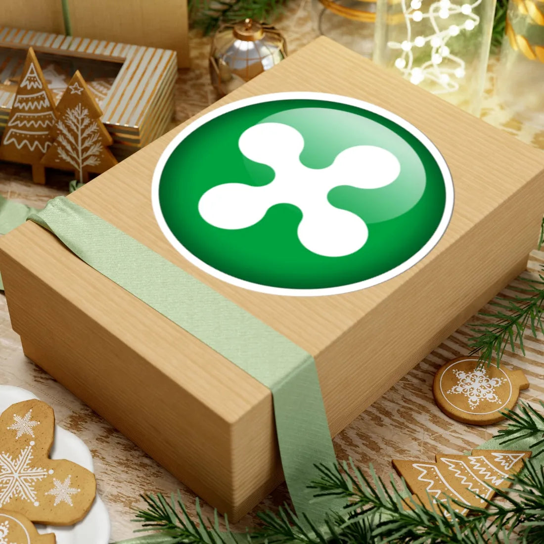 Flag orb Lombardy (Italy) STICKER Vinyl Kiss-Cut Decal - The Sticker Space