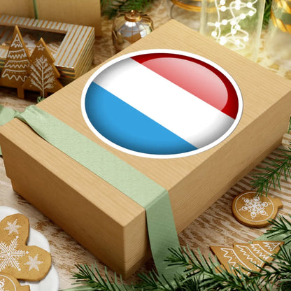 Flag orb Luxembourg (Luxembourg) STICKER Vinyl Kiss-Cut Decal - The Sticker Space