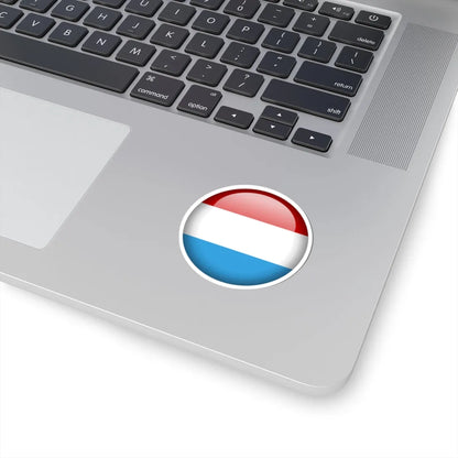 Flag orb Luxembourg (Luxembourg) STICKER Vinyl Kiss-Cut Decal - The Sticker Space