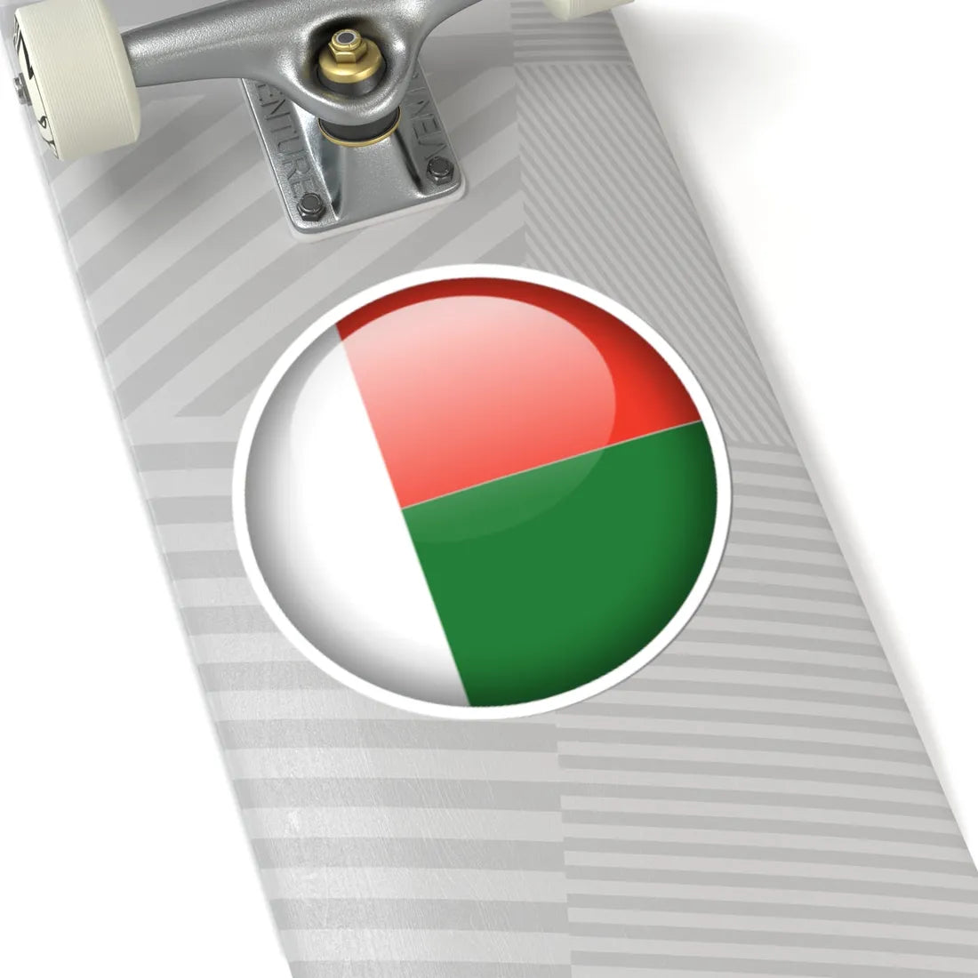 Flag orb Madagascar (Madagascar) STICKER Vinyl Kiss-Cut Decal - The Sticker Space