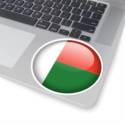 Flag orb Madagascar (Madagascar) STICKER Vinyl Kiss-Cut Decal - The Sticker Space