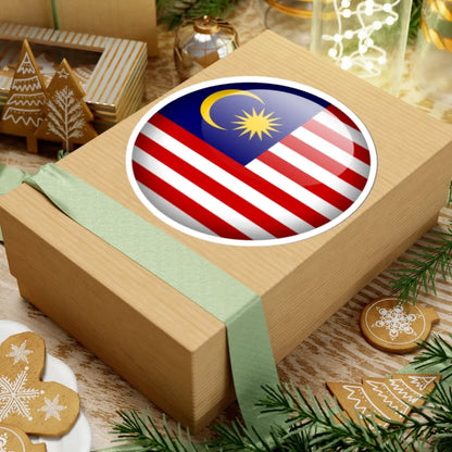 Flag orb Malaysia (Malaysia) STICKER Vinyl Kiss-Cut Decal - The Sticker Space