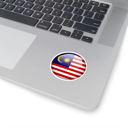 Flag orb Malaysia (Malaysia) STICKER Vinyl Kiss-Cut Decal - The Sticker Space