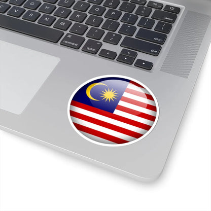 Flag orb Malaysia (Malaysia) STICKER Vinyl Kiss-Cut Decal - The Sticker Space