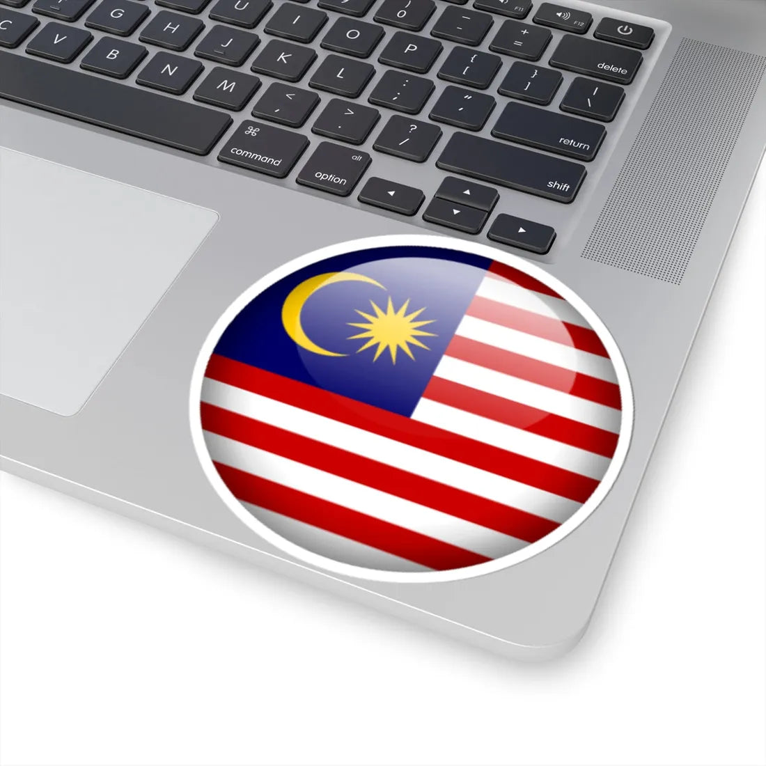 Flag orb Malaysia (Malaysia) STICKER Vinyl Kiss-Cut Decal - The Sticker Space